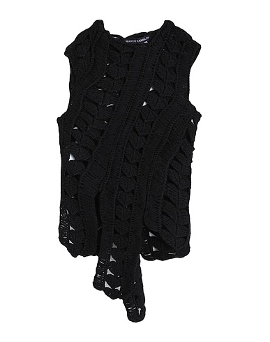 MARCO RAMBALDI Top Black 100% Virgin Wool