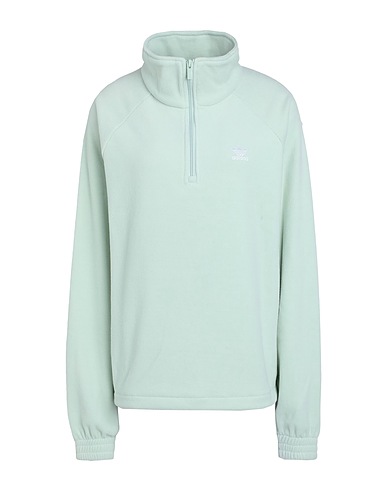 ADIDAS ORIGINALS Sweatshirt 
1/4 ZIP
 Light green 100% Recycled polyester