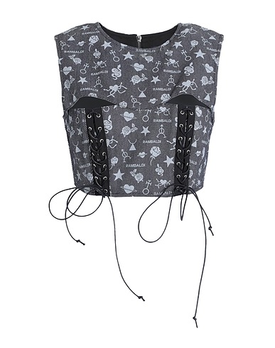 MARCO RAMBALDI Top Blue 52% Virgin Wool, 48% Cotton