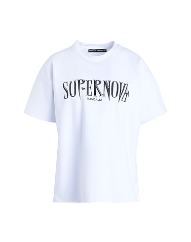 MARCO RAMBALDI T-shirt White 96% Cotton, 4% Elastane