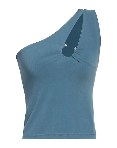 ANGELA MELE MILANO One-shoulder top 50% Viscose, 45% Polyester, 5% Elastane