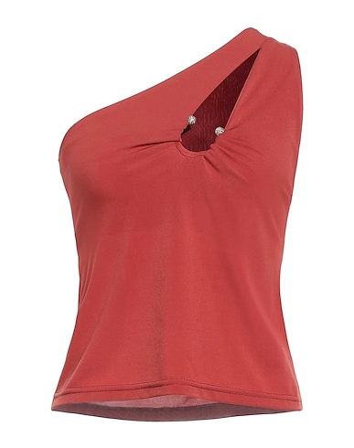 ANGELA MELE MILANO One-shoulder top 50% Viscose, 45% Polyester, 5% Elastane