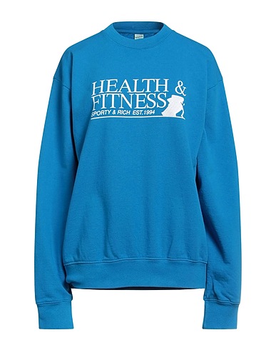 SPORTY & RICH Sweatshirt Azure 100% Cotton