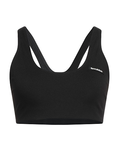 SPORTY & RICH Top Black 85% Nylon, 15% Elastane
