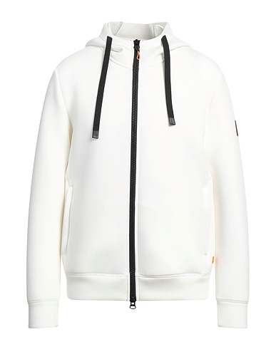 DEKKER Hooded track jacket  White 73% Polyester, 20% Viscose, 7% Elastane