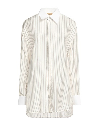 BARENA Striped shirt White 100% Viscose, Cotton