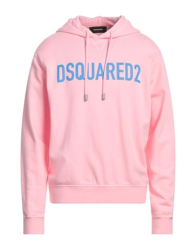 DSQUARED2 Hooded track jacket  Pink 100% Cotton, Elastane