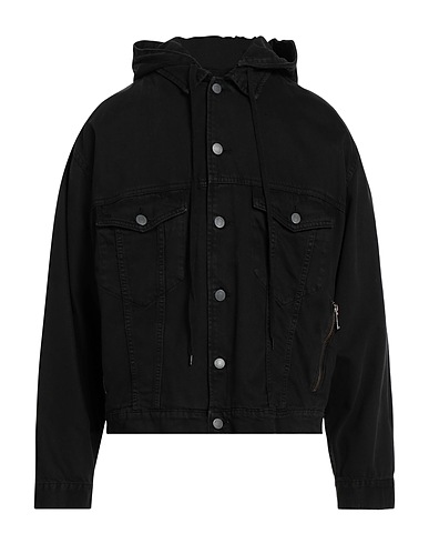 MOSCHINO Denim jacket COUTURE X SMILEY Black 100% Cotton