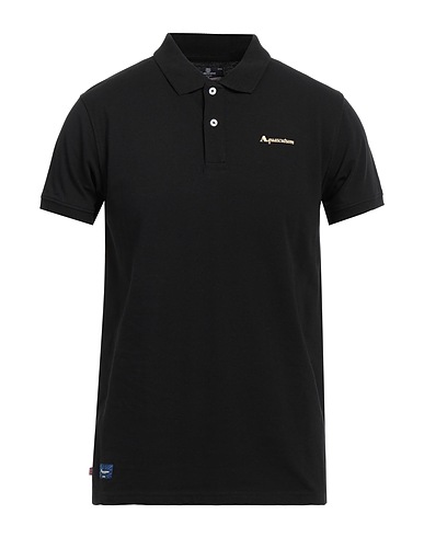 AQUASCUTUM ACTIVE Polo shirt Black 100% Cotton