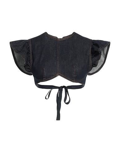 PHILOSOPHY di LORENZO SERAFINI Top Blue 95% Cotton, 3% Elastomultiester, 2% Elastane