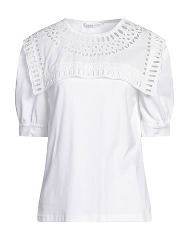 ALBERTA FERRETTI T-shirt Bianco 94% Cotone, 6% Elastan