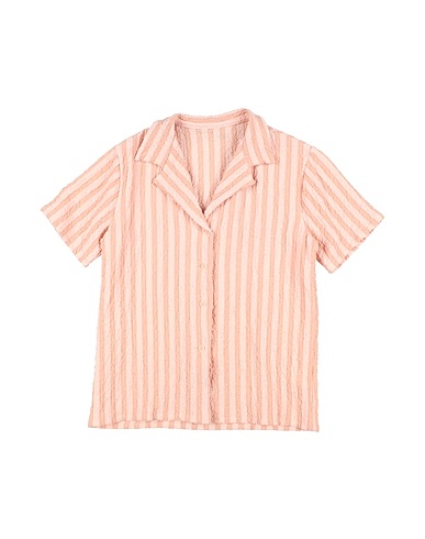 CUCÙ LAB Patterned shirts & blouses Pink 98% Cotton, 2% Elastane