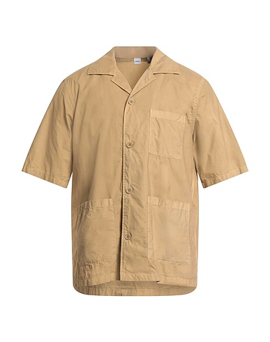ASPESI Solid color shirt Khaki 100% Cotton