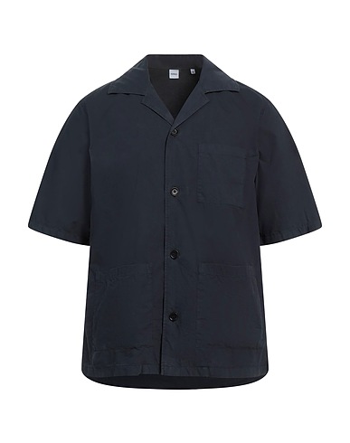 ASPESI Solid colour shirt Midnight blue 100% Cotton