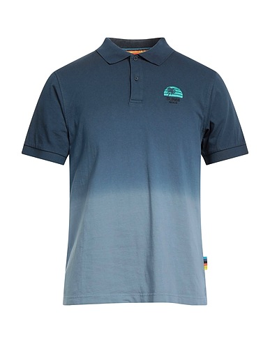 SUN 68 Polo shirt BEACH Navy blue 100% Cotton