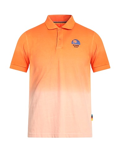 SUN 68 Polo BEACH Arancione 100% Cotone