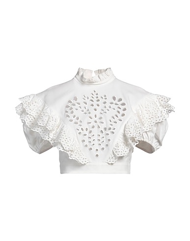 SPORTMAX Top White 100% Cotton, Polyester