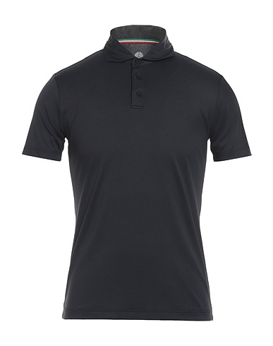 PEOPLE OF SHIBUYA Polo shirt Black 100% Polyamide