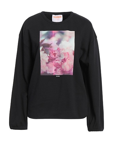 SUN 68 Sweatshirt Black 100% Cotton