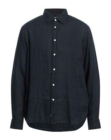 WOOLRICH Camicia in lino Avio 100% Lino