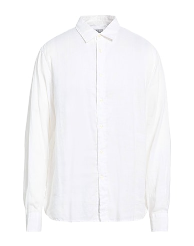 WOOLRICH Solid colour shirt BIANCO 100% Linen