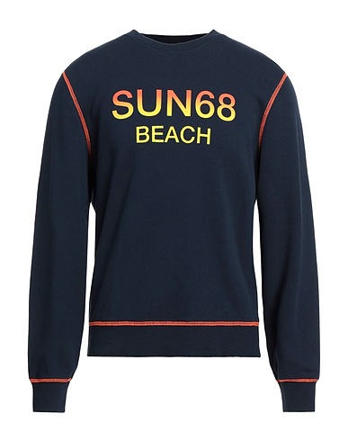 SUN 68 Sweatshirt Marineblau 100% Baumwolle