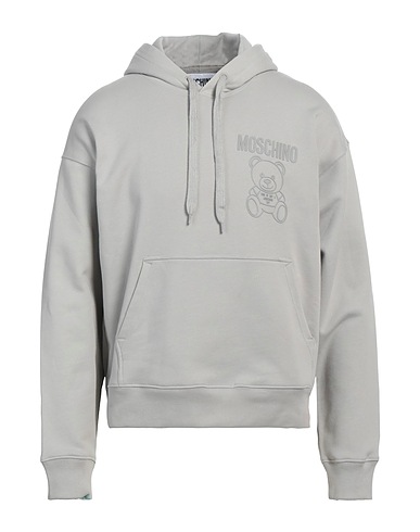 MOSCHINO Hooded track jacket  Grey 100% Organic cotton