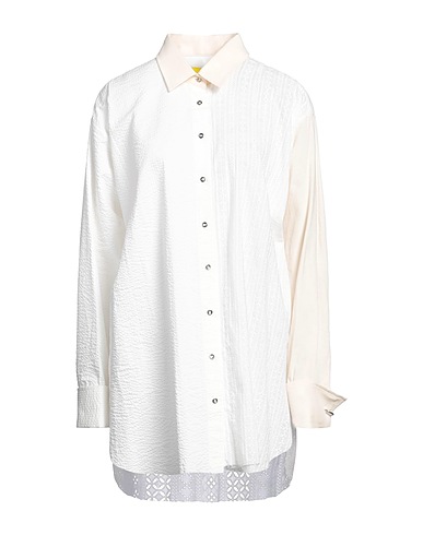 MARQUES' ALMEIDA Patterned shirts & blouses Ivory 100% Organic cotton