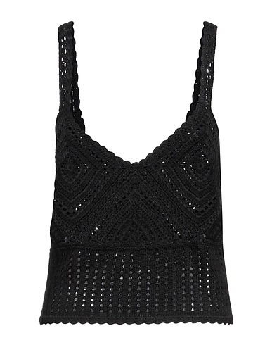 PINKO Top Schwarz 39% Viskose, 30% Polyamid, 28% Polyester, 3% Kaschmir
