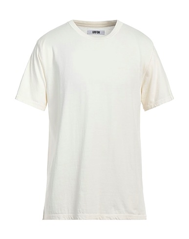 GRIFONI Basic T-Shirt Ivory 100% Cotton