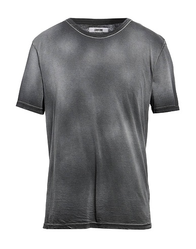 GRIFONI Basic T-Shirt Charcoal 100% Cotton