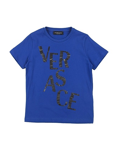 VERSACE YOUNG T-shirt Blue 100% Cotton
