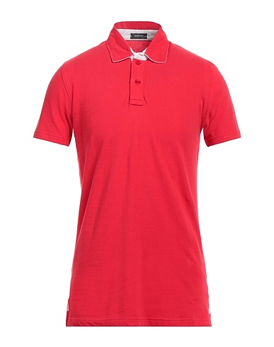 ROSSOPURO Polo shirt Tomato red 100% Cotton