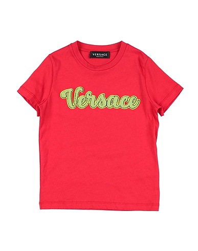 VERSACE YOUNG T-shirt Rosso 100% Cotone, Poliestere, Acrilico