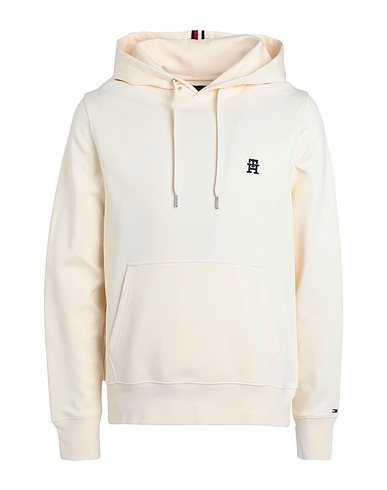 TOMMY HILFIGER Hooded track jacket  Cream 72% Cotton, 28% Polyester