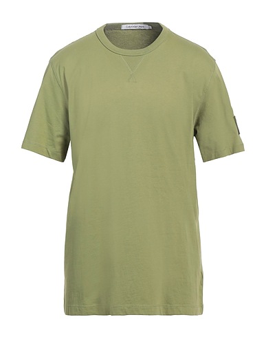 CALVIN KLEIN JEANS T-shirt basique Vert militaire 100% Coton