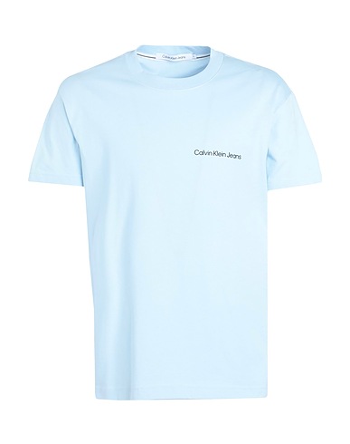 CALVIN KLEIN JEANS T-shirt Sky blue 100% Cotton