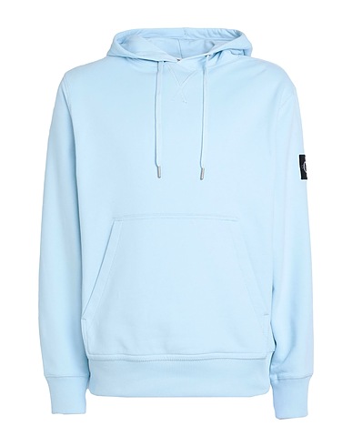 CALVIN KLEIN JEANS Felpa Celeste 100% Cotone