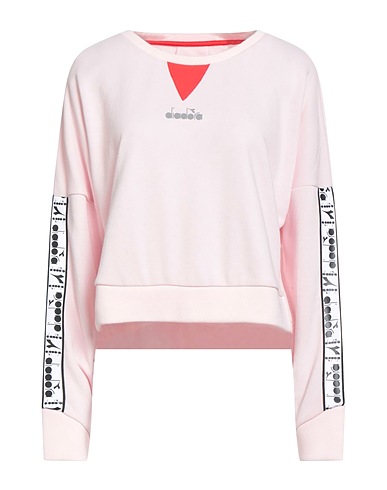 DIADORA Sweatshirt Light pink 60% Cotton, 40% Polyester