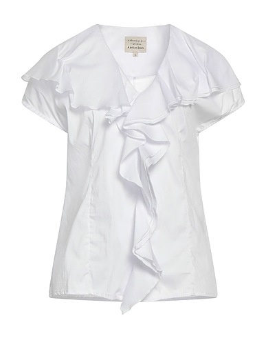 ALESSIA SANTI Top White 79% Cotton, 18% Polyamide, 3% Elastane