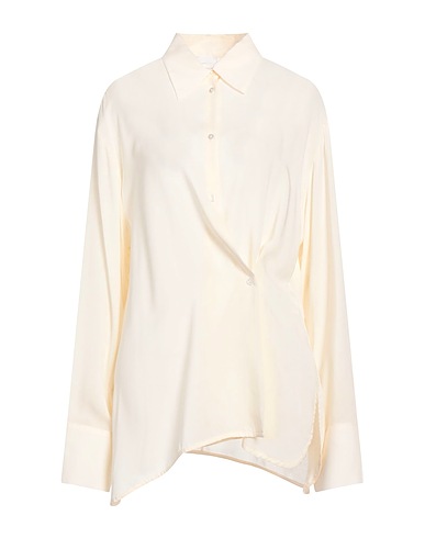 MERCI ITALIA Solid colour shirts & blouses Cream 100% Viscose
