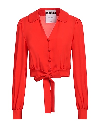 MOSCHINO Camicie e bluse in seta COUTURE Rosso pomodoro 100% Seta
