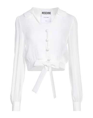MOSCHINO Silk shirts & blouses COUTURE White 100% Silk