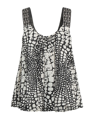 ACTITUDE by TWINSET Top Black 100% Cotton, Viscose, Polyester, Polyamide