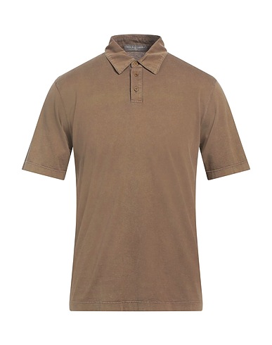 DANIELE FIESOLI Polo shirt Brown 100% Cotton