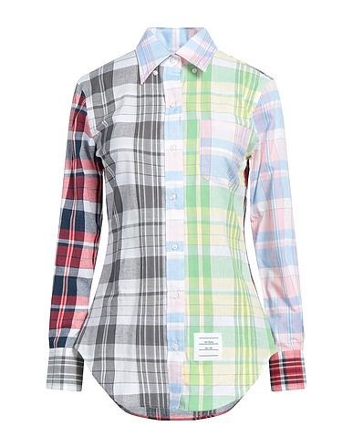THOM BROWNE Checked shirt Light pink 100% Cotton