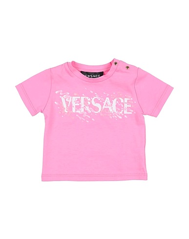 VERSACE YOUNG T-shirt Rosa 100% Cotone