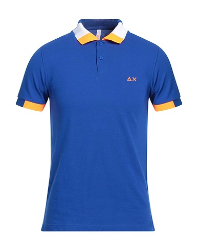 SUN 68 Polo Blu 95% Cotone, 5% Elastan