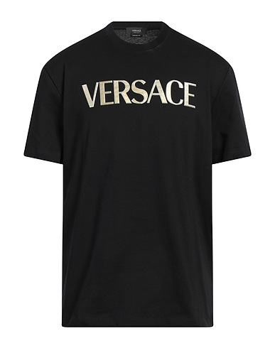 VERSACE T-shirt Black 100% Cotton