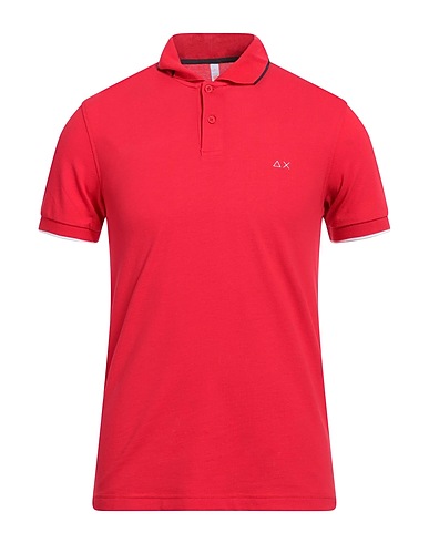 SUN 68 Poloshirt Rot 95% Baumwolle, 5% Elastan